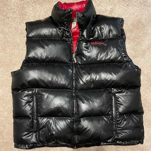 Stall and Dean Puffer Vest Men Black & Red 3XL A2